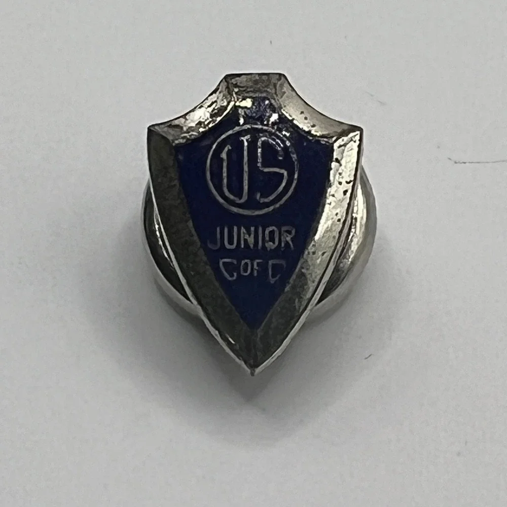 Vintage US Junior C of C Pin Chamber Of Commerce Screwback Lapel